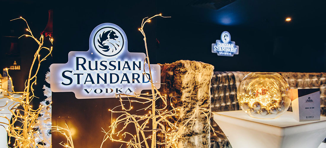 A winter wonderland for Russian Standard Vodka