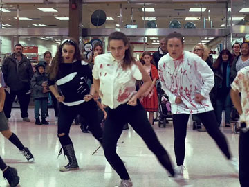 Halloween event flash mob