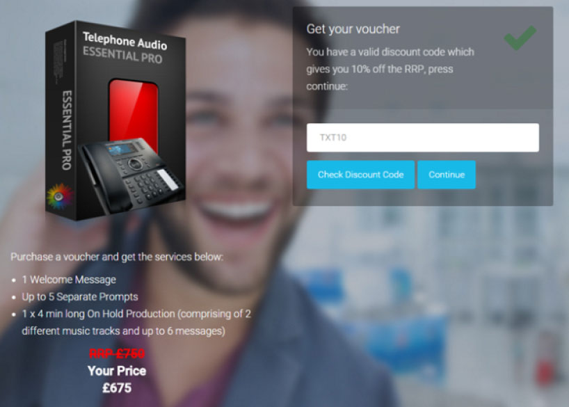 telephone audio screenshot