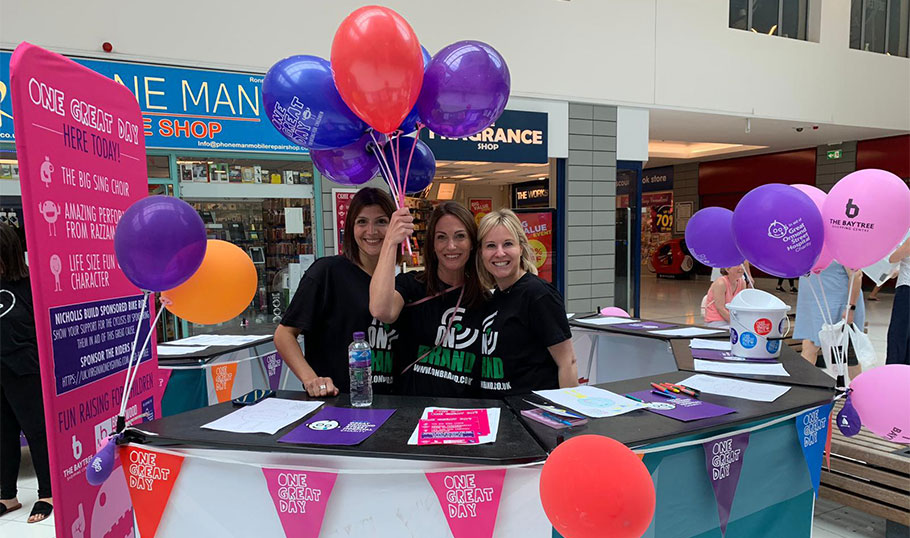 OnBrand running the Baytree's charity fundraiser