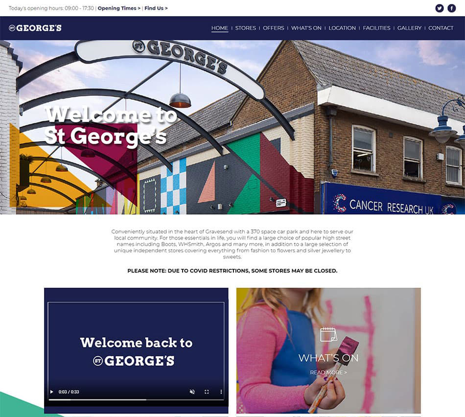 St George's shopping centre website