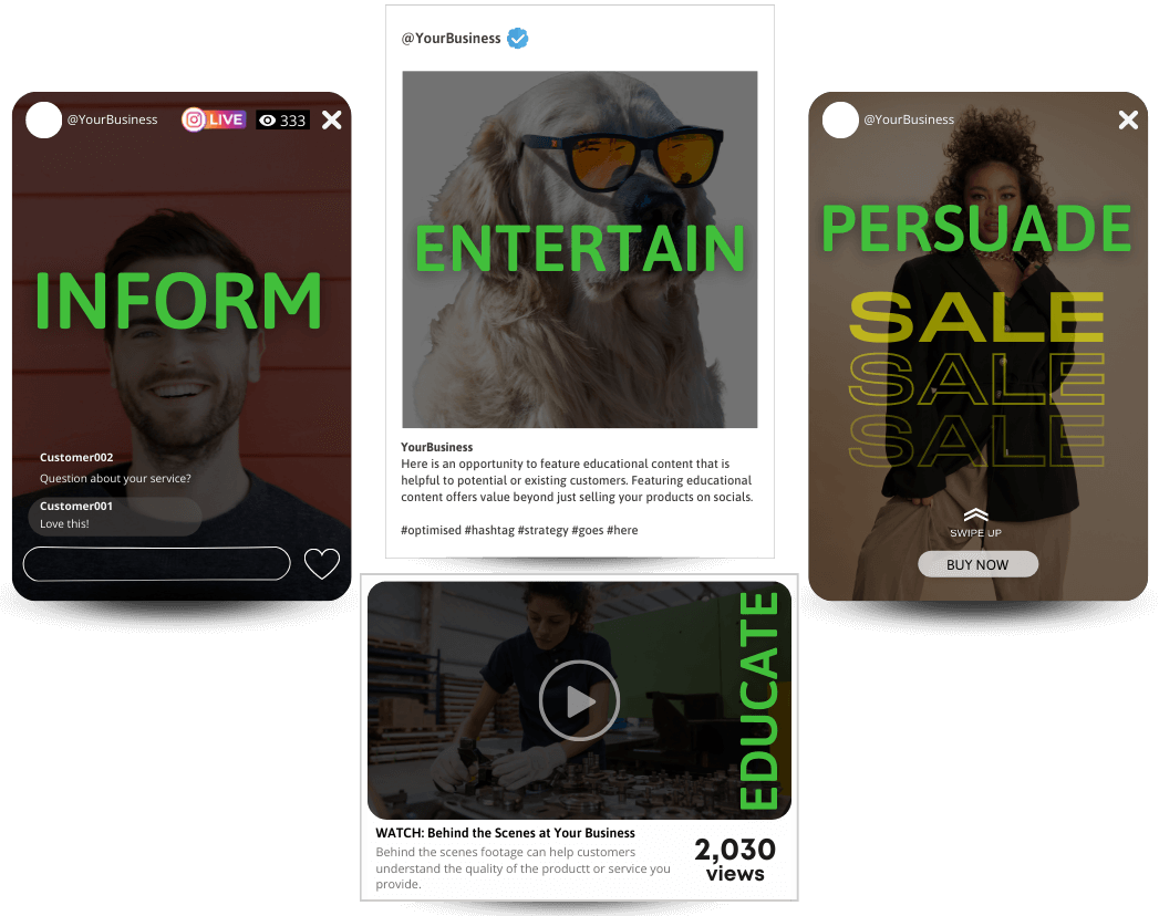 social media content pillar examples