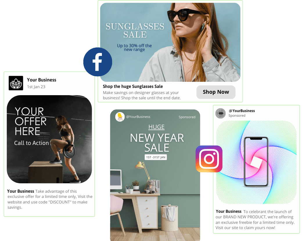 Paid social media examples